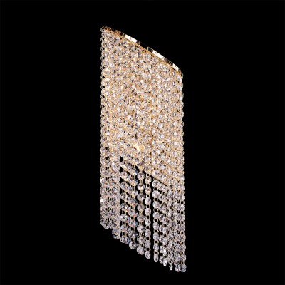 Lightstar NUVOLA 709622 Светильник настенный бра Lightstar NUVOLA 709622 Светильник настенный браХрустальные<br><br><br>Тип лампы: Накаливания / энергосбережения / светодиодная<br>Тип цоколя: E14<br>Количество ламп: 2<br>Ширина, мм: 190<br>MAX мощность ламп, Вт: 40<br>Длина, мм: 140<br>Высота, мм: 550<br>Цвет арматуры: Золотой