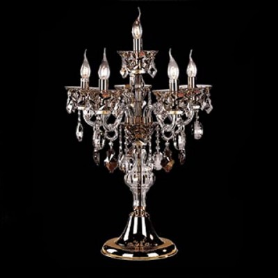 Lightstar TESORO 710952 Настольная лампа Lightstar TESORO 710952 Настольная лампаХрустальные<br>Настольная лампа – это не просто источник дополнительного освещения, но и оригинальный элемент декора. Его можно установить в спальне, гостиной, кабинете и других комнатах. Интернет-магазин «Светодом» предлагает настольные лампы разных стилей по доступным ценам. Благодаря большому ассортименту Вы обязательно найдете в нашем каталоге именно ту модель, которую искали. Настольная лампа Lightstar 710952 – прекрасный вариант для завершения интерьера. Ее можно включить одновременно с люстрой для более яркого освещения или без нее для создания уютной атмосферы, настраивающей на отдых. Купить настольную лампу Lightstar 710952 Вы можете с помощью виртуальной «Корзины» или по контактным номерам, указанным на сайте.<br><br>S освещ. до, м2: 2<br>Тип лампы: накал-я - энергосбер-я<br>Тип цоколя: E14<br>Количество ламп: 5<br>MAX мощность ламп, Вт: 60<br>Диаметр, мм мм: 470mm<br>Размеры: D 500 H 730<br>Высота, мм: 680mm<br>Оттенок (цвет): золото<br>Цвет арматуры: золотой