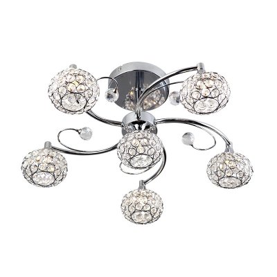 Люстра Colosseo 71110/6C Tiziana Люстра Colosseo 71110/6C TizianaПотолочные<br>Дополнительно рекомендуем посмотреть другие хрустальные люстры и светильники из данной серии. Модель - люстры Colosseo 71110/6C Tiziana в хроме замечательно впишется в задуманный Вами интерьер зала, гостиной или спальни. Купите хрустальную люстру уже сегодня и Вы поймете превосходство светильников перед другими направлениями освещения. Основное превосходство хрусталя - это отражение и преломление света во всем пространстве, а отсутствие абажуров не съест получаемый световой поток от горящих ламп!<br><br>Установка на натяжной потолок: Ограничено<br>S освещ. до, м2: 16<br>Крепление: Планка<br>Тип лампы: галогенная / LED-светодиодная<br>Тип цоколя: G9<br>Количество ламп: 6<br>MAX мощность ламп, Вт: 40<br>Диаметр, мм мм: 530<br>Высота, мм: 230<br>Оттенок (цвет): белый<br>Цвет арматуры: серебристый