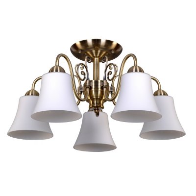 Люстра Colosseo 71921/5C LIONELLA Люстра Colosseo 71921/5C LIONELLAПотолочные<br>Стильный модерн представлен в потолочной люстре Colosseo 71921/5C. Вся конструкция изделия имеет плавные линии в элегантном исполнении. Современный интерьер просто требует стильной и лаконичной функциональности. Поэтому, делая выбор в пользу нарядной роскоши и сдержанного рационализма, предпочтительна итальянская люстра Colosseo 71921/5C. Благородный бронзовый оттенок конструкции позволит вписать изделие в любой интерьер, сохранив элегантность цвета и формы. Белоснежные в своём наполнении плафоны универсальны для различной колоритной картины в пространстве. Потолочную люстру Colosseo 71921/5C можно смело назвать гармоничной для любых помещений: от мала до велика. Яркий насыщенный свет в достойном обрамлении отменного качества – прекрасный выбор в пользу лучшего освещения!<br><br>Установка на натяжной потолок: Да<br>S освещ. до, м2: 20<br>Крепление: Планка<br>Тип лампы: накаливания / энергосбережения / LED-светодиодная<br>Тип цоколя: E14<br>Количество ламп: 5<br>MAX мощность ламп, Вт: 60<br>Диаметр, мм мм: 550<br>Высота, мм: 270<br>Цвет арматуры: бронзовый