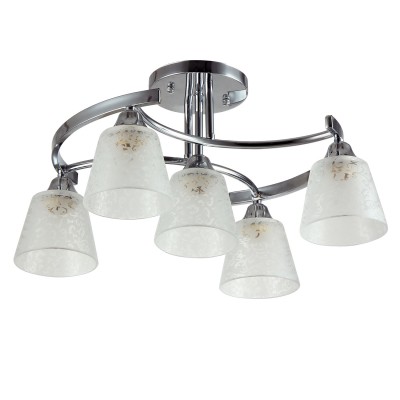Люстра Colosseo 72140/5C SETTIMIA Люстра Colosseo 72140/5C SETTIMIAПотолочные<br>Компания «Светодом» предлагает широкий ассортимент люстр от известных производителей. Представленные в нашем каталоге товары выполнены из современных материалов и обладают отличным качеством. Благодаря широкому ассортименту Вы сможете найти у нас люстру под любой интерьер. Мы предлагаем как классические варианты, так и современные модели, отличающиеся лаконичностью и простотой форм. <br>Стильная люстра Colosseo 72140/5C станет украшением любого дома. Эта модель от известного производителя не оставит равнодушным ценителей красивых и оригинальных предметов интерьера. Люстра Colosseo 72140/5C обеспечит равномерное распределение света по всей комнате. При выборе обратите внимание на характеристики, позволяющие приобрести наиболее подходящую модель. <br>Купить понравившуюся люстру по доступной цене Вы можете в интернет-магазине «Светодом».<br><br>S освещ. до, м2: 15<br>Тип цоколя: E27<br>Количество ламп: 5<br>MAX мощность ламп, Вт: 60<br>Диаметр, мм мм: 430<br>Высота, мм: 260<br>Цвет арматуры: серебристый