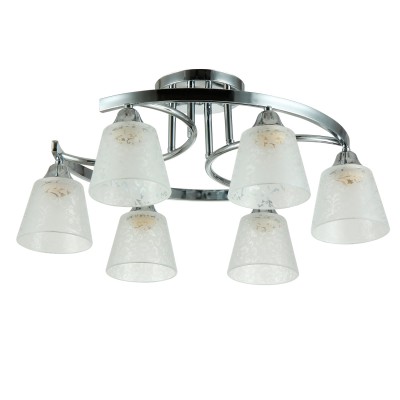 Люстра Colosseo 72140/6C SETTIMIA Люстра Colosseo 72140/6C SETTIMIAПотолочные<br>Компания «Светодом» предлагает широкий ассортимент люстр от известных производителей. Представленные в нашем каталоге товары выполнены из современных материалов и обладают отличным качеством. Благодаря широкому ассортименту Вы сможете найти у нас люстру под любой интерьер. Мы предлагаем как классические варианты, так и современные модели, отличающиеся лаконичностью и простотой форм. Стильная люстра Colosseo 72140/6C станет украшением любого дома. Эта модель от известного производителя не оставит равнодушным ценителей красивых и оригинальных предметов интерьера. Люстра Colosseo 72140/6C обеспечит равномерное распределение света по всей комнате. При выборе обратите внимание на характеристики, позволяющие приобрести наиболее подходящую модель. Купить понравившуюся люстру по доступной цене Вы можете в интернет-магазине «Светодом». Мы предлагаем доставку не только по Москве и Екатеринбурге, но и по всей России.<br><br>S освещ. до, м2: 18<br>Тип товара: Люстра потолочная<br>Тип цоколя: E27<br>Количество ламп: 6<br>MAX мощность ламп, Вт: 60<br>Диаметр, мм мм: 560<br>Высота, мм: 260<br>Цвет арматуры: серебристый