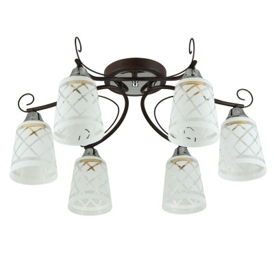 Светильник Colosseo 72145/6C optima Светильник Colosseo 72145/6C optimaПотолочные<br>Компания «Светодом» предлагает широкий ассортимент люстр от известных производителей. Представленные в нашем каталоге товары выполнены из современных материалов и обладают отличным качеством. Благодаря широкому ассортименту Вы сможете найти у нас люстру под любой интерьер. Мы предлагаем как классические варианты, так и современные модели, отличающиеся лаконичностью и простотой форм. Стильная люстра Colosseo 72145/6C станет украшением любого дома. Эта модель от известного производителя не оставит равнодушным ценителей красивых и оригинальных предметов интерьера. Люстра Colosseo 72145/6C обеспечит равномерное распределение света по всей комнате. При выборе обратите внимание на характеристики, позволяющие приобрести наиболее подходящую модель. Купить понравившуюся люстру по доступной цене Вы можете в интернет-магазине «Светодом».<br><br>S освещ. до, м2: 18<br>Тип цоколя: E27<br>Количество ламп: 6<br>MAX мощность ламп, Вт: 60<br>Диаметр, мм мм: 600<br>Высота, мм: 260