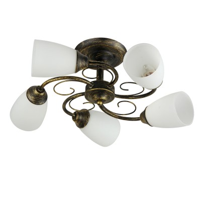 Светильник Colosseo 72153/5C optima Светильник Colosseo 72153/5C optimaПотолочные<br>Компания «Светодом» предлагает широкий ассортимент люстр от известных производителей. Представленные в нашем каталоге товары выполнены из современных материалов и обладают отличным качеством. Благодаря широкому ассортименту Вы сможете найти у нас люстру под любой интерьер. Мы предлагаем как классические варианты, так и современные модели, отличающиеся лаконичностью и простотой форм. Стильная люстра Colosseo 72153/5C станет украшением любого дома. Эта модель от известного производителя не оставит равнодушным ценителей красивых и оригинальных предметов интерьера. Люстра Colosseo 72153/5C обеспечит равномерное распределение света по всей комнате. При выборе обратите внимание на характеристики, позволяющие приобрести наиболее подходящую модель. Купить понравившуюся люстру по доступной цене Вы можете в интернет-магазине «Светодом».<br><br>S освещ. до, м2: 15<br>Тип цоколя: E14<br>Количество ламп: 5<br>MAX мощность ламп, Вт: 60<br>Диаметр, мм мм: 550<br>Высота, мм: 230