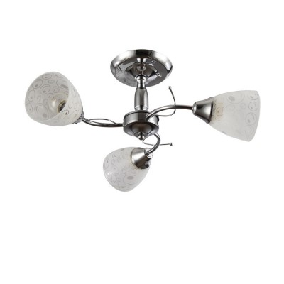Светильник Colosseo 72160/3C Optima Светильник Colosseo 72160/3C OptimaПотолочные<br><br><br>Тип лампы: Накаливания / энергосбережения / светодиодная<br>Тип цоколя: E27<br>Количество ламп: 3<br>MAX мощность ламп, Вт: 60<br>Диаметр, мм мм: 540<br>Высота, мм: 220<br>Цвет арматуры: хром серебристый