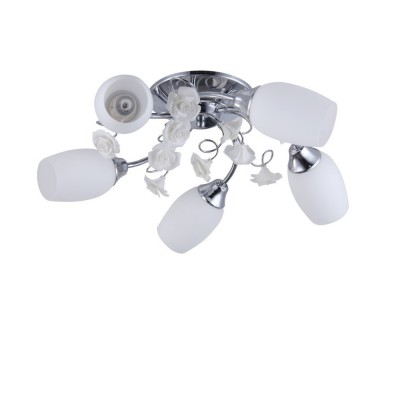 Светильник Colosseo 72163/5C Optima Светильник Colosseo 72163/5C OptimaПотолочные<br><br><br>Установка на натяжной потолок: Ограничено<br>S освещ. до, м2: 15<br>Крепление: Планка<br>Тип лампы: Накаливания / энергосбережения / светодиодная<br>Тип цоколя: E14<br>Количество ламп: 5<br>MAX мощность ламп, Вт: 60<br>Диаметр, мм мм: 580<br>Высота, мм: 180<br>Цвет арматуры: хром серебристый