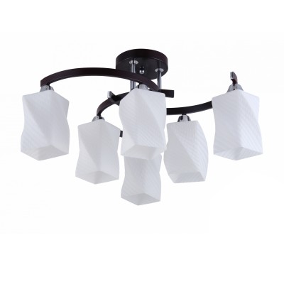 Светильник Colosseo 72172/6C Optima Светильник Colosseo 72172/6C OptimaПотолочные<br><br><br>Тип лампы: Накаливания / энергосбережения / светодиодная<br>Тип цоколя: E27<br>Количество ламп: 6<br>MAX мощность ламп, Вт: 60<br>Диаметр, мм мм: 690<br>Высота, мм: 330<br>Цвет арматуры: венге / хром серебристый