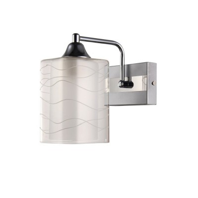 Светильник Colosseo 72184/1W Optima Светильник Colosseo 72184/1W OptimaМодерн<br><br><br>Тип лампы: Накаливания / энергосбережения / светодиодная<br>Тип цоколя: E27<br>Количество ламп: 1<br>Ширина, мм: 120<br>MAX мощность ламп, Вт: 60<br>Длина, мм: 210<br>Высота, мм: 200<br>Цвет арматуры: белый / хром серебристый