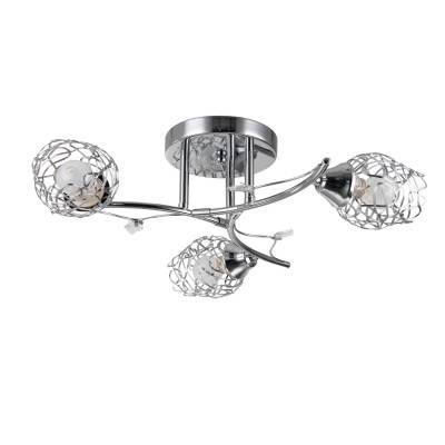 Светильник Colosseo 72189/3C Optima Светильник Colosseo 72189/3C OptimaПотолочные<br><br><br>Установка на натяжной потолок: Ограничено<br>S освещ. до, м2: 9<br>Крепление: Планка<br>Тип лампы: Накаливания / энергосбережения / светодиодная<br>Тип цоколя: E27<br>Количество ламп: 3<br>MAX мощность ламп, Вт: 60<br>Диаметр, мм мм: 540<br>Высота, мм: 170<br>Цвет арматуры: хром серебристый