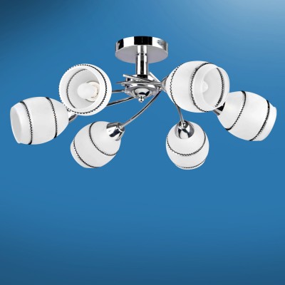 Люстра Colosseo 72402/6C JESSICA Люстра Colosseo 72402/6C JESSICAПотолочные<br>Компания «Светодом» предлагает широкий ассортимент люстр от известных производителей. Представленные в нашем каталоге товары выполнены из современных материалов и обладают отличным качеством. Благодаря широкому ассортименту Вы сможете найти у нас люстру под любой интерьер. Мы предлагаем как классические варианты, так и современные модели, отличающиеся лаконичностью и простотой форм. Стильная люстра Colosseo 72402/6C станет украшением любого дома. Эта модель от известного производителя не оставит равнодушным ценителей красивых и оригинальных предметов интерьера. Люстра Colosseo 72402/6C обеспечит равномерное распределение света по всей комнате. При выборе обратите внимание на характеристики, позволяющие приобрести наиболее подходящую модель. Купить понравившуюся люстру по доступной цене Вы можете в интернет-магазине «Светодом».<br><br>S освещ. до, м2: 18<br>Тип лампы: Накаливания / энергосбережения / светодиодная<br>Тип цоколя: E14<br>Количество ламп: 6<br>MAX мощность ламп, Вт: 60<br>Диаметр, мм мм: 650<br>Высота, мм: 225<br>Цвет арматуры: серебристиый хром