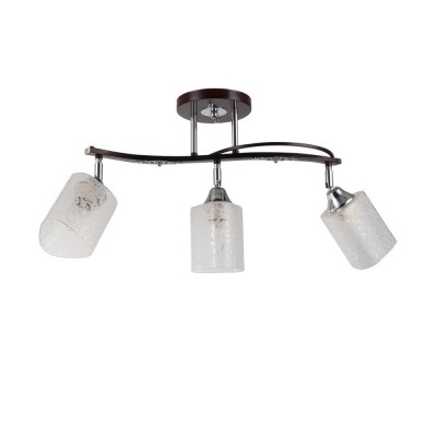 Светильник Colosseo 73001/3C Optima Светильник Colosseo 73001/3C OptimaПоворотные<br><br><br>Тип лампы: Накаливания / энергосбережения / светодиодная<br>Тип цоколя: E27<br>Количество ламп: 3<br>Ширина, мм: 150<br>MAX мощность ламп, Вт: 60<br>Длина, мм: 540<br>Высота, мм: 346<br>Цвет арматуры: венге / хром серебристый