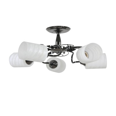 Люстра Colosseo 73020/5C optima Люстра Colosseo 73020/5C optimaПотолочные<br><br><br>S освещ. до, м2: 15<br>Тип лампы: накаливания / энергосбережения / LED-светодиодная<br>Тип цоколя: E27<br>Цвет арматуры: черный<br>Количество ламп: 5<br>Диаметр, мм мм: 620<br>Высота, мм: 270<br>MAX мощность ламп, Вт: 60