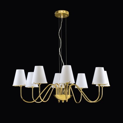 Lightstar DIAFANO 758082 Светильник Lightstar DIAFANO 758082 СветильникПодвесные<br>Компания «Светодом» предлагает широкий ассортимент люстр от известных производителей. Представленные в нашем каталоге товары выполнены из современных материалов и обладают отличным качеством. Благодаря широкому ассортименту Вы сможете найти у нас люстру под любой интерьер. Мы предлагаем как классические варианты, так и современные модели, отличающиеся лаконичностью и простотой форм. Стильная люстра Lightstar 758082 станет украшением любого дома. Эта модель от известного производителя не оставит равнодушным ценителей красивых и оригинальных предметов интерьера. Люстра Lightstar 758082 обеспечит равномерное распределение света по всей комнате. При выборе обратите внимание на характеристики, позволяющие приобрести наиболее подходящую модель. Купить понравившуюся люстру по доступной цене Вы можете в интернет-магазине «Светодом».<br><br>Установка на натяжной потолок: Да<br>S освещ. до, м2: 16<br>Крепление: Планка<br>Тип лампы: галогенная<br>Тип цоколя: G9<br>Количество ламп: 8<br>MAX мощность ламп, Вт: 40<br>Диаметр, мм мм: 800<br>Высота, мм: 350 - 1350<br>Цвет арматуры: Золотой