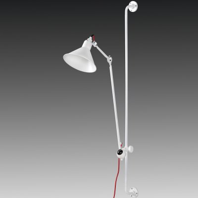 Lightstar LOFT 765626 Светильник настенный бра Lightstar LOFT 765626 Светильник настенный браГибкие<br><br><br>S освещ. до, м2: 2<br>Тип цоколя: E14<br>Количество ламп: 1<br>MAX мощность ламп, Вт: 40<br>Размеры: Выступ 317-1067 D плафона 210 H 1280-2080<br>Оттенок (цвет): белый<br>Цвет арматуры: белый