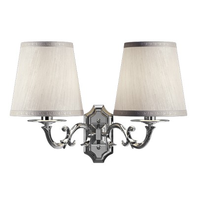 Lightstar ENGENUO 779524 Светильник настенный бра Lightstar ENGENUO 779524 Светильник настенный браКлассические<br><br><br>S освещ. до, м2: 6<br>Крепление: настенное<br>Тип лампы: накаливания / энергосбережения / LED-светодиодная<br>Тип цоколя: E14<br>Количество ламп: 2<br>Ширина, мм: 380<br>MAX мощность ламп, Вт: 40<br>Размеры: W 400 H 280 L 180<br>Высота, мм: 310<br>Оттенок (цвет): белый<br>Цвет арматуры: серебристый