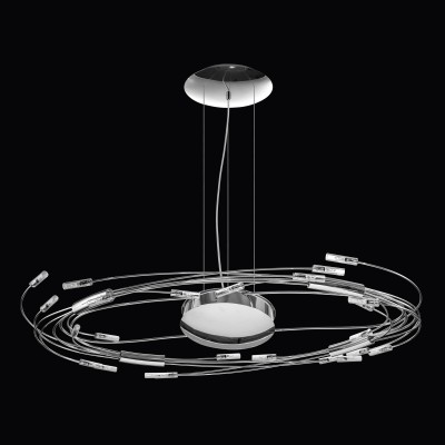 Lightstar OVALE 784344 Светильник Lightstar OVALE 784344 СветильникПодвесные<br>Компания «Светодом» предлагает широкий ассортимент люстр от известных производителей. Представленные в нашем каталоге товары выполнены из современных материалов и обладают отличным качеством. Благодаря широкому ассортименту Вы сможете найти у нас люстру под любой интерьер. Мы предлагаем как классические варианты, так и современные модели, отличающиеся лаконичностью и простотой форм. Стильная люстра Lightstar 784344 станет украшением любого дома. Эта модель от известного производителя не оставит равнодушным ценителей красивых и оригинальных предметов интерьера. Люстра Lightstar 784344 обеспечит равномерное распределение света по всей комнате. При выборе обратите внимание на характеристики, позволяющие приобрести наиболее подходящую модель. Купить понравившуюся люстру по доступной цене Вы можете в интернет-магазине «Светодом». Мы предлагаем доставку не только по Москве и Екатеринбурге, но и по всей России.<br><br>Установка на натяжной потолок: Да<br>S освещ. до, м2: 24<br>Крепление: Планка<br>Тип лампы: галогенная/LED<br>Тип цоколя: G4<br>Цвет арматуры: серебристый<br>Количество ламп: 24<br>Ширина, мм: 570<br>Длина, мм: 1020<br>Высота, мм: 130 - 1065<br>MAX мощность ламп, Вт: 20
