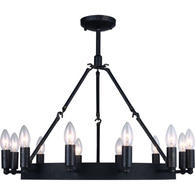 Светильник Divinare 8011/03 SP-12 Светильник Divinare 8011/03 SP-12Подвесные<br>Компани «Светодом» предлагает широкий ассортимент лстр от известных производителей. Представленные в нашем каталоге товары выполнены из современных материалов и обладат отличным качеством. Благодар широкому ассортименту Вы сможете найти у нас лстру под лбой интерьер. Мы предлагаем как классические варианты, так и современные модели, отличащиес лаконичность и простотой форм. Стильна лстра Divinare 8011/03 SP-12 станет украшением лбого дома. Эта модель от известного производител не оставит равнодушным ценителей красивых и оригинальных предметов интерьера. Лстра Divinare 8011/03 SP-12 обеспечит равномерное распределение света по всей комнате. При выборе обратите внимание на характеристики, позволщие приобрести наиболее подходщу модель. Купить понравившус лстру по доступной цене Вы можете в интернет-магазине «Светодом». Мы предлагаем доставку не только по Москве и Екатеринбурге, но и по всей России.<br><br>S освещ. до, м2: 24<br>Крепление: планка<br>Тип цокол: E14<br>Количество ламп: 12<br>Ширина, мм: 650<br>MAX мощность ламп, Вт: 40<br>Диаметр, мм мм: 650<br>Размеры основани, мм: 130<br>Длина цепи/провода, мм: 550<br>Высота, мм: 600<br>Цвет арматуры: черный