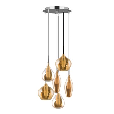 Lightstar SIMPLE LIGHT 803063 Люстра подвесная Lightstar SIMPLE LIGHT 803063 Люстра подвеснаяПодвесные<br>Компания «Светодом» предлагает широкий ассортимент люстр от известных производителей. Представленные в нашем каталоге товары выполнены из современных материалов и обладают отличным качеством. Благодаря широкому ассортименту Вы сможете найти у нас люстру под любой интерьер. Мы предлагаем как классические варианты, так и современные модели, отличающиеся лаконичностью и простотой форм. <br>Стильная люстра Lightstar 803063 станет украшением любого дома. Эта модель от известного производителя не оставит равнодушным ценителей красивых и оригинальных предметов интерьера. Люстра Lightstar 803063 обеспечит равномерное распределение света по всей комнате. При выборе обратите внимание на характеристики, позволяющие приобрести наиболее подходящую модель. <br>Купить понравившуюся люстру по доступной цене Вы можете в интернет-магазине «Светодом».<br><br>Установка на натяжной потолок: Да<br>S освещ. до, м2: 20<br>Крепление: Планка<br>Тип лампы: галогенная/LED<br>Тип цоколя: G9<br>Количество ламп: 6<br>MAX мощность ламп, Вт: 40<br>Диаметр, мм мм: 420<br>Размеры основания, мм: 350<br>Размеры: H 1200 D 420<br>Высота, мм: 1200<br>Оттенок (цвет): янтарный<br>Цвет арматуры: серебристый