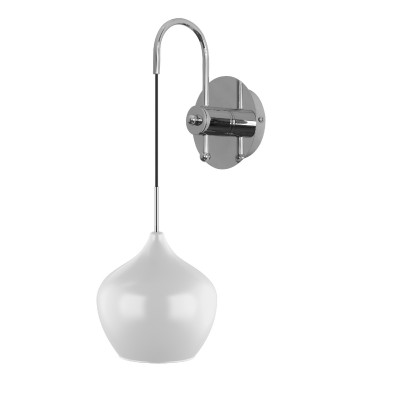 Lightstar PENTOLA 803540 Светильник настенный бра Lightstar PENTOLA 803540 Светильник настенный браСовременные<br><br><br>Тип лампы: Накаливания / энергосбережения / светодиодная<br>Тип цоколя: E14<br>Количество ламп: 1<br>Ширина, мм: 200<br>MAX мощность ламп, Вт: 40<br>Расстояние от стены, мм: 170<br>Высота, мм: 320 - 470<br>Цвет арматуры: серебристый