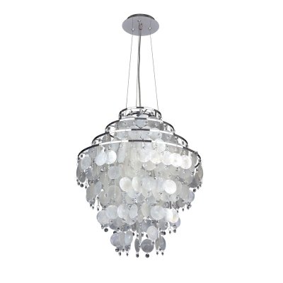 Люстра Colosseo 80363/3A Flavia Люстра Colosseo 80363/3A FlaviaПодвесные<br>Подвесная люстра Colosseo 80363/3A Flavia хром предназначена для освещения комнаты площадью до 12 кв. м. с высоким потолком. Сочетание «металлических» деталей (подвеса, основания, элементов плафона) и стильных круглых алебастровых подвесок делают ее желанным приобретением для всех ценителей стиля «хай-тек».<br> <br> Благодаря белому цвету, люстра будет идеально смотреться в любых цветовых гаммах – от классических белых и черных до ярких красных, желтых, синих.<br><br>Установка на натяжной потолок: Да<br>S освещ. до, м2: 12<br>Крепление: Крюк<br>Тип товара: Люстра подвесная<br>Скидка, %: 16<br>Тип лампы: накаливания / энергосбережения / LED-светодиодная<br>Тип цоколя: E27<br>Количество ламп: 3<br>MAX мощность ламп, Вт: 60<br>Диаметр, мм мм: 460<br>Высота, мм: 650 - 1500<br>Оттенок (цвет): белый<br>Цвет арматуры: серебристый