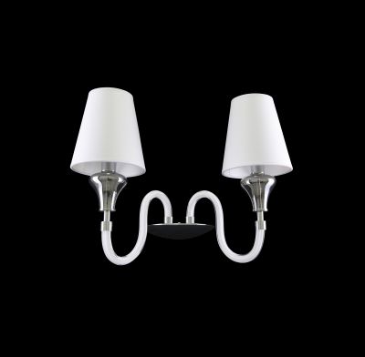 Lightstar Sally 809626 Светильник настенный бра Lightstar Sally 809626 Светильник настенный браХай-тек<br><br><br>S освещ. до, м2: 6<br>Крепление: настенное<br>Тип товара: Светильник настенный бра<br>Тип лампы: накаливания / энергосбережения / LED-светодиодная<br>Тип цоколя: E14<br>Количество ламп: 2<br>Ширина, мм: 300<br>MAX мощность ламп, Вт: 40<br>Размеры: H 350 W 300x300<br>Высота, мм: 350<br>Оттенок (цвет): белый<br>Цвет арматуры: серебристый