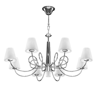 Люстра Lightstar 814294 VORTICO Люстра Lightstar 814294 VORTICOПодвесные<br><br><br>S освещ. до, м2: 18<br>Тип лампы: галогенная/LED<br>Тип цоколя: G9<br>Цвет арматуры: серебристый<br>Количество ламп: 9<br>Диаметр, мм мм: 790<br>Высота, мм: 690 - 1480<br>MAX мощность ламп, Вт: 50