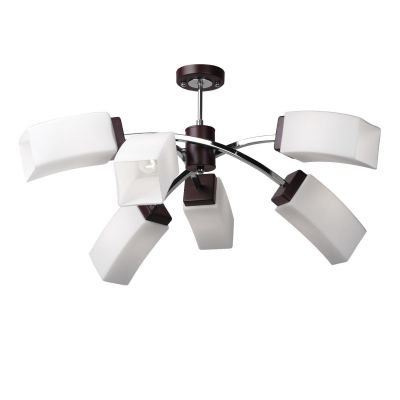 Люстра Colosseo 81604/6C Люстра Colosseo 81604/6CПотолочные<br>Стильная, оригинальная люстра Colosseo 81604/6C всегда будет находиться в центре внимания и привлекать к себе восторженные взгляды Ваших гостей! Необычная конструкция, сочетание модных оттенков «венге», «хром» и матовых белых плафонов делают светильник ярким, броским и уникальным. Он превосходно будет смотреться в любой комнате площадью до 24 кв.м. Лучше всего цветовую гамму интерьера подбирать в аналогичных или похожих цветах, чтобы помещение выглядело уютным и гармоничным.<br><br>Установка на натяжной потолок: Да<br>S освещ. до, м2: 24<br>Крепление: Планка<br>Тип лампы: накаливания / энергосбережения / LED-светодиодная<br>Тип цоколя: E14<br>Количество ламп: 6<br>MAX мощность ламп, Вт: 60<br>Диаметр, мм мм: 740<br>Высота, мм: 380<br>Цвет арматуры: черный