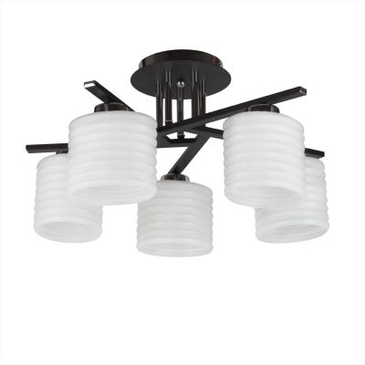 Люстра Colosseo 81606/5C Люстра Colosseo 81606/5CПотолочные<br>Потолочная люстра Colosseo 81606/5C в стиле «модерн» украсит любой современный интерьер! Круглая форма повторяется в плафонах и креплении, великолепно сочетаясь с модными оттенками «венге» и матового белого цветов. Небольшие габариты и отсутствие дополнительных элементов декора зрительно увеличивают высоту потолка и уравновешивают пространство комнаты. Такая люстра требует тщательно продуманного интерьера. Желательно, чтобы основные цвета в нем перекликались с цветовой гаммой светильника, а дополнительных оттенков было не более двух-трех в качестве ярких акцентов, например, в виде картины в стиле «импрессионизм», оригинальной красной вазы или компьютерного стула необычной формы.<br><br>Установка на натяжной потолок: Да<br>S освещ. до, м2: 20<br>Крепление: Планка<br>Тип лампы: накаливания / энергосбережения / LED-светодиодная<br>Тип цоколя: E27<br>Количество ламп: 5<br>MAX мощность ламп, Вт: 60<br>Диаметр, мм мм: 580<br>Высота, мм: 300<br>Цвет арматуры: черный