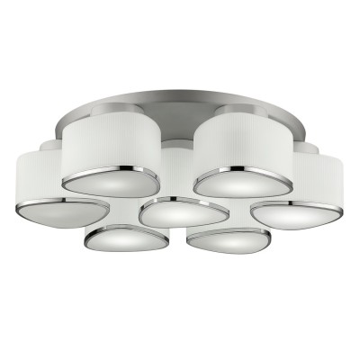 Люстра Colosseo 81640/7C LEONORIO Люстра Colosseo 81640/7C LEONORIOПотолочные<br>Компания «Светодом» предлагает широкий ассортимент люстр от известных производителей. Представленные в нашем каталоге товары выполнены из современных материалов и обладают отличным качеством. Благодаря широкому ассортименту Вы сможете найти у нас люстру под любой интерьер. Мы предлагаем как классические варианты, так и современные модели, отличающиеся лаконичностью и простотой форм. Стильная люстра Colosseo 81640/7C станет украшением любого дома. Эта модель от известного производителя не оставит равнодушным ценителей красивых и оригинальных предметов интерьера. Люстра Colosseo 81640/7C обеспечит равномерное распределение света по всей комнате. При выборе обратите внимание на характеристики, позволяющие приобрести наиболее подходящую модель. Купить понравившуюся люстру по доступной цене Вы можете в интернет-магазине «Светодом».<br><br>Установка на натяжной потолок: Ограничено<br>S освещ. до, м2: 21<br>Крепление: Планка<br>Тип лампы: накаливания / энергосбережения / LED-светодиодная<br>Тип цоколя: E27<br>Цвет арматуры: серебристый<br>Количество ламп: 7<br>Диаметр, мм мм: 630<br>Высота, мм: 190<br>MAX мощность ламп, Вт: 60