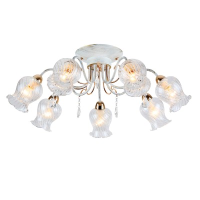 Люстра Colosseo 81801/7C ONORIA Люстра Colosseo 81801/7C ONORIAПотолочные<br>Компания «Светодом» предлагает широкий ассортимент люстр от известных производителей. Представленные в нашем каталоге товары выполнены из современных материалов и обладают отличным качеством. Благодаря широкому ассортименту Вы сможете найти у нас люстру под любой интерьер. Мы предлагаем как классические варианты, так и современные модели, отличающиеся лаконичностью и простотой форм. <br>Стильная люстра Colosseo 81801/7C станет украшением любого дома. Эта модель от известного производителя не оставит равнодушным ценителей красивых и оригинальных предметов интерьера. Люстра Colosseo 81801/7C обеспечит равномерное распределение света по всей комнате. При выборе обратите внимание на характеристики, позволяющие приобрести наиболее подходящую модель. <br>Купить понравившуюся люстру по доступной цене Вы можете в интернет-магазине «Светодом».<br><br>Установка на натяжной потолок: Да<br>S освещ. до, м2: 21<br>Крепление: Планка<br>Тип цоколя: E14<br>Количество ламп: 7<br>MAX мощность ламп, Вт: 60<br>Диаметр, мм мм: 700<br>Высота, мм: 270<br>Цвет арматуры: золотой