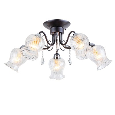 Люстра Colosseo 81802/5C ONORIA Люстра Colosseo 81802/5C ONORIAПотолочные<br>Компания «Светодом» предлагает широкий ассортимент люстр от известных производителей. Представленные в нашем каталоге товары выполнены из современных материалов и обладают отличным качеством. Благодаря широкому ассортименту Вы сможете найти у нас люстру под любой интерьер. Мы предлагаем как классические варианты, так и современные модели, отличающиеся лаконичностью и простотой форм. Стильная люстра Colosseo 81802/5C станет украшением любого дома. Эта модель от известного производителя не оставит равнодушным ценителей красивых и оригинальных предметов интерьера. Люстра Colosseo 81802/5C обеспечит равномерное распределение света по всей комнате. При выборе обратите внимание на характеристики, позволяющие приобрести наиболее подходящую модель. Купить понравившуюся люстру по доступной цене Вы можете в интернет-магазине «Светодом».<br><br>S освещ. до, м2: 15<br>Тип цоколя: E14<br>Количество ламп: 5<br>MAX мощность ламп, Вт: 60<br>Диаметр, мм мм: 580<br>Высота, мм: 270<br>Цвет арматуры: серебристый