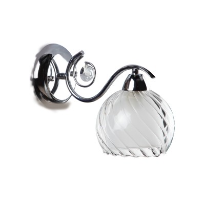 Светильник бра Colosseo 81803/1W BARBARELLA Светильник бра Colosseo 81803/1W BARBARELLAСовременные<br><br><br>Тип цоколя: E14<br>Количество ламп: 1<br>MAX мощность ламп, Вт: 60<br>Диаметр, мм мм: 190<br>Высота, мм: 140<br>Цвет арматуры: серебристый