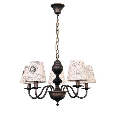 Люстра Colosseo 81906/5 CAMERON Люстра Colosseo 81906/5 CAMERONПодвесные<br><br><br>S освещ. до, м2: 10<br>Тип лампы: Накаливания / энергосбережения / светодиодная<br>Тип цоколя: E14<br>Цвет арматуры: коричневый<br>Количество ламп: 5<br>Диаметр, мм мм: 650<br>Высота, мм: 400 - 700<br>MAX мощность ламп, Вт: 40