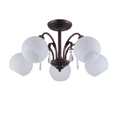 Светильник Colosseo 82129/5C Optima Светильник Colosseo 82129/5C OptimaПотолочные<br><br><br>Установка на натяжной потолок: Да<br>S освещ. до, м2: 15<br>Крепление: Планка<br>Тип лампы: Накаливания / энергосбережения / светодиодная<br>Тип цоколя: E27<br>Количество ламп: 5<br>MAX мощность ламп, Вт: 60<br>Диаметр, мм мм: 600<br>Высота, мм: 295<br>Цвет арматуры: коричневый