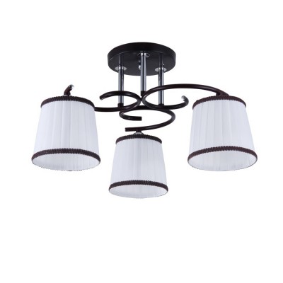 Светильник Colosseo 82130/3C Optima Светильник Colosseo 82130/3C OptimaПотолочные<br><br><br>Тип лампы: Накаливания / энергосбережения / светодиодная<br>Тип цоколя: E27<br>Количество ламп: 3<br>MAX мощность ламп, Вт: 60<br>Диаметр, мм мм: 470<br>Высота, мм: 270<br>Цвет арматуры: коричневый / хром серебристый