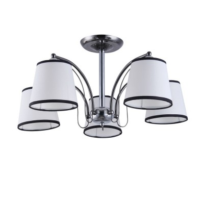 Светильник Colosseo 82131/5C Optima Светильник Colosseo 82131/5C OptimaПотолочные<br><br><br>Установка на натяжной потолок: Да<br>S освещ. до, м2: 15<br>Крепление: Планка<br>Тип цоколя: E27<br>Количество ламп: 5<br>MAX мощность ламп, Вт: 60<br>Цвет арматуры: хром серебристый / хром серебристый