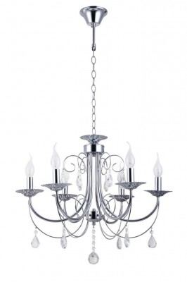 Люстра Colosseo 82143/6 Optima Люстра Colosseo 82143/6 OptimaПодвесные<br><br><br>Установка на натяжной потолок: Да<br>S освещ. до, м2: 12<br>Крепление: Крюк<br>Тип цоколя: E14<br>Цвет арматуры: хром серебристый<br>Количество ламп: 6<br>Диаметр, мм мм: 600<br>Длина цепи/провода, мм: 600<br>Высота, мм: 470<br>Поверхность арматуры: глянец<br>MAX мощность ламп, Вт: 60