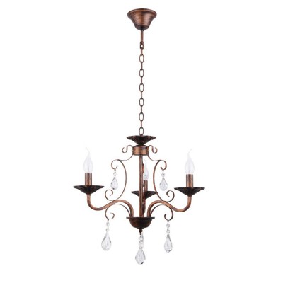 Светильник Colosseo 82145/3 Optima Светильник Colosseo 82145/3 OptimaПодвесные<br><br><br>Тип лампы: Накаливания / энергосбережения / светодиодная<br>Тип цоколя: E27<br>Количество ламп: 3<br>MAX мощность ламп, Вт: 60<br>Диаметр, мм мм: 530<br>Высота, мм: 460<br>Цвет арматуры: коричневый