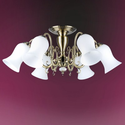 Люстра Colosseo 82403/6C LISABETTA Люстра Colosseo 82403/6C LISABETTAПотолочные<br>Компания «Светодом» предлагает широкий ассортимент люстр от известных производителей. Представленные в нашем каталоге товары выполнены из современных материалов и обладают отличным качеством. Благодаря широкому ассортименту Вы сможете найти у нас люстру под любой интерьер. Мы предлагаем как классические варианты, так и современные модели, отличающиеся лаконичностью и простотой форм. Стильная люстра Colosseo 82403/6C станет украшением любого дома. Эта модель от известного производителя не оставит равнодушным ценителей красивых и оригинальных предметов интерьера. Люстра Colosseo 82403/6C обеспечит равномерное распределение света по всей комнате. При выборе обратите внимание на характеристики, позволяющие приобрести наиболее подходящую модель. Купить понравившуюся люстру по доступной цене Вы можете в интернет-магазине «Светодом».<br><br>Установка на натяжной потолок: Да<br>S освещ. до, м2: 18<br>Крепление: Планка<br>Тип лампы: Накаливания / энергосбережения / светодиодная<br>Тип цоколя: E14<br>Количество ламп: 6<br>MAX мощность ламп, Вт: 60<br>Диаметр, мм мм: 650<br>Высота, мм: 255<br>Цвет арматуры: бронзовый