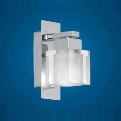 Eglo Sintra 83891 Светильник настенный бра Eglo Sintra 83891 Светильник настенный браХай-тек<br>Австрийское качество модели светильника Eglo 83891 не оставит равнодушным каждого купившего! Основание из литого алюминия, прорезиненные и силиконовые уплотнители, защита от коррозии металлов, термостойкое стекло, температурный режим использования от -25 до +80, выключатель на корпусе.<br><br>S освещ. до, м2: 2<br>Тип лампы: галогенная / LED-светодиодная<br>Тип цоколя: G9<br>Количество ламп: 1<br>Ширина, мм: 58<br>MAX мощность ламп, Вт: 40<br>Расстояние от стены, мм: 95<br>Высота, мм: 140<br>Цвет арматуры: серебристый