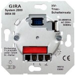 Gira Мех Электронный выключатель для л/н и обм тр-ров (Triac) 400W System 2000 (G85400)