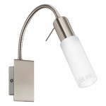 Настенный светильник SAMANTA 1X9W(E14) матовый никель / матово-прозрачный Eglo 87987
