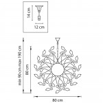 Люстра подвесная Lightstar 890184 Medusa