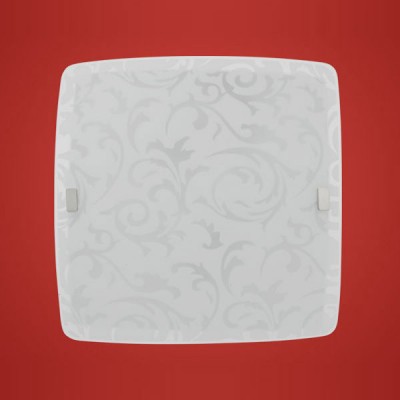 Eglo SCALEA 1 90044 Настенно-потолочные светильники Eglo SCALEA 1 90044 Настенно-потолочные светильникиКвадратные<br>Австрийское качество модели светильника Eglo 90044 не оставит равнодушным каждого купившего! Матовое закаленное стекло(пр-во Чехия) вытравленный рисунок , основание сталь с защитным покрытием. Класс изоляции 2 (двойная изоляция), IP 20, освещенность 1610 lm ,L=340B=340,2X60W,E27.<br><br>S освещ. до, м2: 8<br>Тип товара: Настенно-потолочные светильники<br>Тип лампы: накаливания / энергосбережения / LED-светодиодная<br>Тип цоколя: E27<br>Количество ламп: 2<br>Ширина, мм: 335<br>MAX мощность ламп, Вт: 2<br>Размеры основания, мм: 0<br>Длина, мм: 335<br>Расстояние от стены, мм: 90<br>Оттенок (цвет): белый с декором<br>Цвет арматуры: белый<br>Общая мощность, Вт: 2X60W