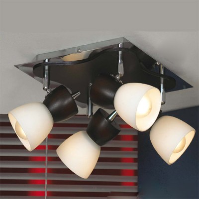 Люстра Lussole LSL-8201-04 Messina Люстра Lussole LSL-8201-04 MessinaПоворотные<br>Оригинальная потолочная люстра Lussole LSL-8201-04 Messina в стиле «модерн» станет любимым предметом в Вашем доме! Каждая деталь в ней тщательно подобрана и великолепно сочетается с остальными элементами: матовый белый и яркий темный оттенки стекло, металл и натуральное дерево «минималистичная» конструкция и поворотный механизм. Вы сможете легко самостоятельно изменять направление светового потока, регулируя яркость освещения. Это очень удобно, особенно если требуется выделить один участок комнаты и «затенить» другой. В качестве подсветки рекомендуем использовать настенные светильники из этой же серии, чтобы интерьер смотрелся «цельным» и по-дизайнерски профессиональным.<br><br>Установка на натяжной потолок: Ограничено<br>S освещ. до, м2: 11<br>Крепление: Планка<br>Тип лампы: накаливания / энергосбережения / LED-светодиодная<br>Тип цоколя: E14<br>Количество ламп: 4<br>Ширина, мм: 250<br>MAX мощность ламп, Вт: 40<br>Длина, мм: 250<br>Высота, мм: 180<br>Цвет арматуры: серебристый