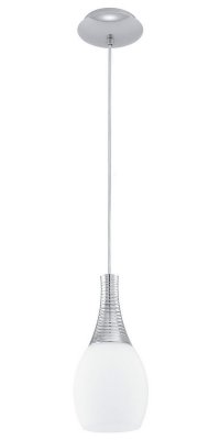 Eglo FONACO 92747 Светильник подвесной Eglo FONACO 92747 Светильник подвеснойОдиночные<br>Подвесной светильник – это универсальный вариант, подходящий для любой комнаты. Сегодня производители предлагают огромный выбор таких моделей по самым разным ценам. В каталоге интернет-магазина «Светодом» мы собрали большое количество интересных и оригинальных светильников по выгодной стоимости. Вы можете приобрести их с доставкой в Москву, Екатеринбург и любой другой город России. Подвесной светильник Eglo 92747 сразу же привлечет внимание Ваших гостей благодаря стильному исполнению. Благородный дизайн позволит использовать эту модель практически в любом интерьере. Она обеспечит достаточно света и при этом легко монтируется. Чтобы купить подвесной светильник Eglo 92747, воспользуйтесь формой на нашем сайте или позвоните менеджерам интернет-магазина.<br><br>Тип лампы: накаливания / энергосбережения / LED-светодиодная<br>Тип цоколя: E27<br>MAX мощность ламп, Вт: 60<br>Диаметр, мм мм: 120<br>Размеры основания, мм: 0<br>Высота, мм: 1100<br>Оттенок (цвет): белый<br>Цвет арматуры: серебристый<br>Общая мощность, Вт: 1X60W