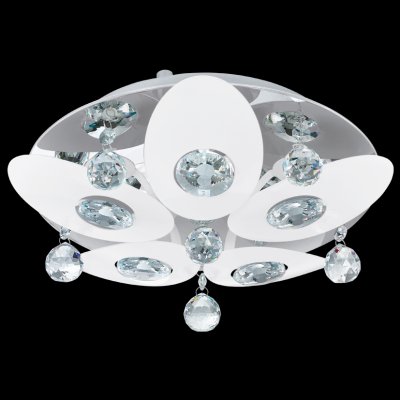 Eglo TESSERA 92769 Настенно-потолочный светильник Eglo TESSERA 92769 Настенно-потолочный светильникПотолочные<br>Компания «Светодом» предлагает широкий ассортимент люстр от известных производителей. Представленные в нашем каталоге товары выполнены из современных материалов и обладают отличным качеством. Благодаря широкому ассортименту Вы сможете найти у нас люстру под любой интерьер. Мы предлагаем как классические варианты, так и современные модели, отличающиеся лаконичностью и простотой форм. Стильная люстра Eglo 92769 станет украшением любого дома. Эта модель от известного производителя не оставит равнодушным ценителей красивых и оригинальных предметов интерьера. Люстра Eglo 92769 обеспечит равномерное распределение света по всей комнате. При выборе обратите внимание на характеристики, позволяющие приобрести наиболее подходящую модель. Купить понравившуюся люстру по доступной цене Вы можете в интернет-магазине «Светодом». Мы предлагаем доставку не только по Москве и Екатеринбурге, но и по всей России.<br><br>Установка на натяжной потолок: Ограничено<br>S освещ. до, м2: 6<br>Крепление: Планка<br>Тип лампы: галогенная / LED-светодиодная<br>Тип цоколя: G9<br>Количество ламп: 5<br>MAX мощность ламп, Вт: 18<br>Диаметр, мм мм: 320<br>Размеры основания, мм: 0<br>Высота, мм: 105<br>Оттенок (цвет): прозрачный<br>Цвет арматуры: серебристый<br>Общая мощность, Вт: 5X18W