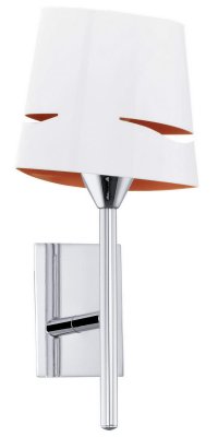 Eglo CAPITELLO 92807 Настенно-потолочный светильник Eglo CAPITELLO 92807 Настенно-потолочный светильникХай-тек<br><br><br>Тип лампы: накаливания / энергосбережения / LED-светодиодная<br>Тип цоколя: E14<br>MAX мощность ламп, Вт: 40<br>Размеры основания, мм: 0<br>Длина, мм: 150<br>Расстояние от стены, мм: 115<br>Высота, мм: 305<br>Оттенок (цвет): белый, оранжевый<br>Цвет арматуры: серебристый<br>Общая мощность, Вт: 1X40W