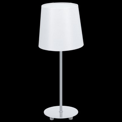 Eglo LAURITZ 92884 Настольная лампа Eglo LAURITZ 92884 Настольная лампаС абажуром<br>Настольная лампа – это не просто источник дополнительного освещения, но и оригинальный элемент декора. Его можно установить в спальне, гостиной, кабинете и других комнатах. Интернет-магазин «Светодом» предлагает настольные лампы разных стилей по доступным ценам. Благодаря большому ассортименту Вы обязательно найдете в нашем каталоге именно ту модель, которую искали. Настольная лампа Eglo 92884 – прекрасный вариант для завершения интерьера. Ее можно включить одновременно с люстрой для более яркого освещения или без нее для создания уютной атмосферы, настраивающей на отдых. Купить настольную лампу Eglo 92884 Вы можете с помощью виртуальной «Корзины» или по контактным номерам, указанным на сайте.<br><br>Тип лампы: накал-я - энергосбер-я<br>Тип цоколя: E14<br>MAX мощность ламп, Вт: 40<br>Диаметр, мм мм: 155<br>Размеры основания, мм: 120<br>Высота, мм: 395<br>Оттенок (цвет): белый<br>Цвет арматуры: серебристый<br>Общая мощность, Вт: 1X40W