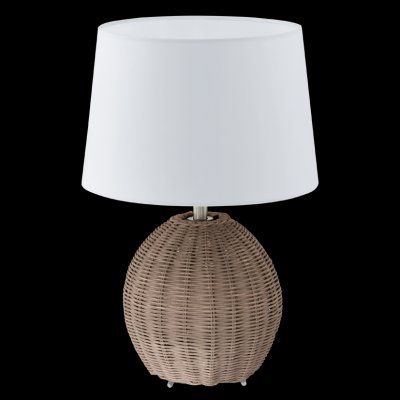 Eglo ROIA 92913 Настольная лампа Eglo ROIA 92913 Настольная лампаДеревянные и ротанг<br>Настольная лампа – это не просто источник дополнительного освещения, но и оригинальный элемент декора. Его можно установить в спальне, гостиной, кабинете и других комнатах. Интернет-магазин «Светодом» предлагает настольные лампы разных стилей по доступным ценам. Благодаря большому ассортименту Вы обязательно найдете в нашем каталоге именно ту модель, которую искали. Настольная лампа Eglo 92913 – прекрасный вариант для завершения интерьера. Ее можно включить одновременно с люстрой для более яркого освещения или без нее для создания уютной атмосферы, настраивающей на отдых. Купить настольную лампу Eglo 92913 Вы можете с помощью виртуальной «Корзины» или по контактным номерам, указанным на сайте.<br><br>S освещ. до, м2: 4<br>Тип лампы: накаливания / энергосбережения / LED-светодиодная<br>Тип цоколя: E27<br>Количество ламп: 1<br>MAX мощность ламп, Вт: 60<br>Диаметр, мм мм: 270<br>Размеры основания, мм: 0<br>Высота, мм: 400<br>Оттенок (цвет): бежевый<br>Цвет арматуры: серый<br>Общая мощность, Вт: 1X60W